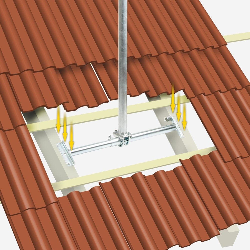 FUBA DSP130 29440020 - DSP130 Teleskop-Dachsparrenhalter