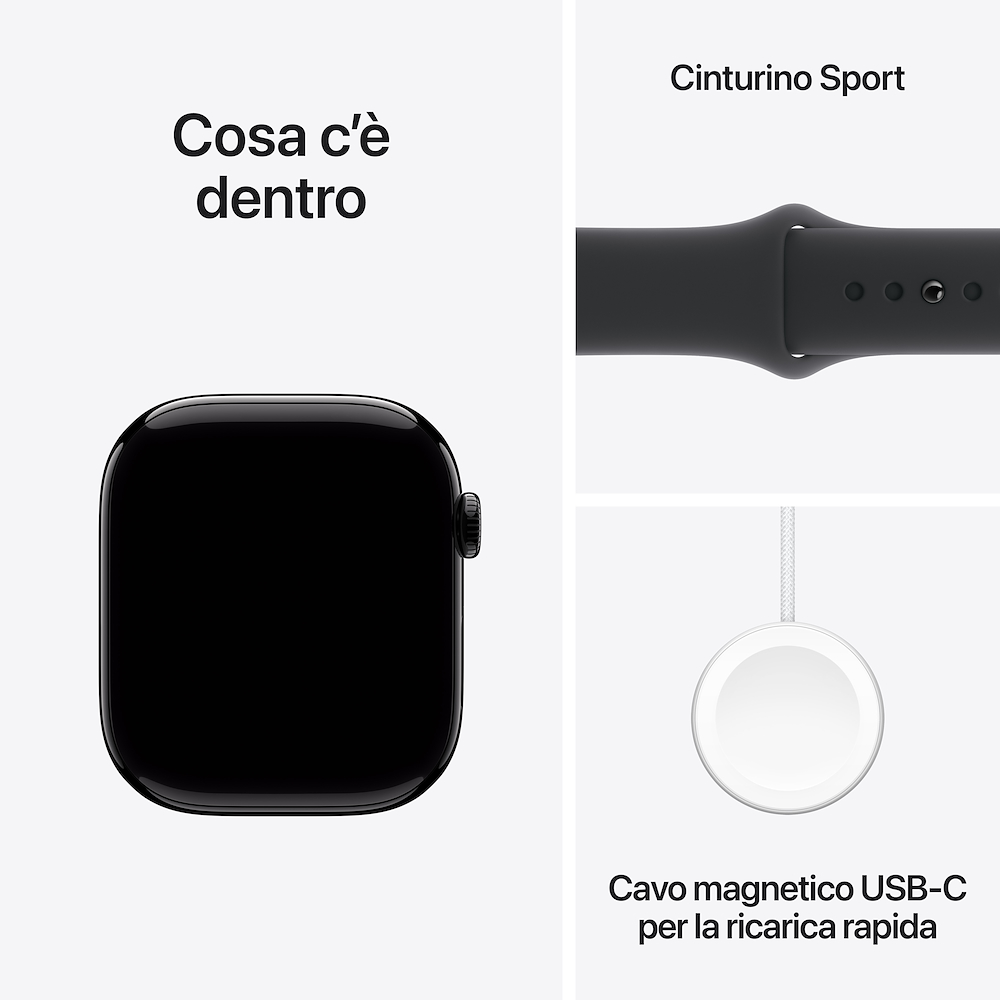 APPLE MWWP3QLA - Apple Watch 10 GPS 46mm Schwarz S/M