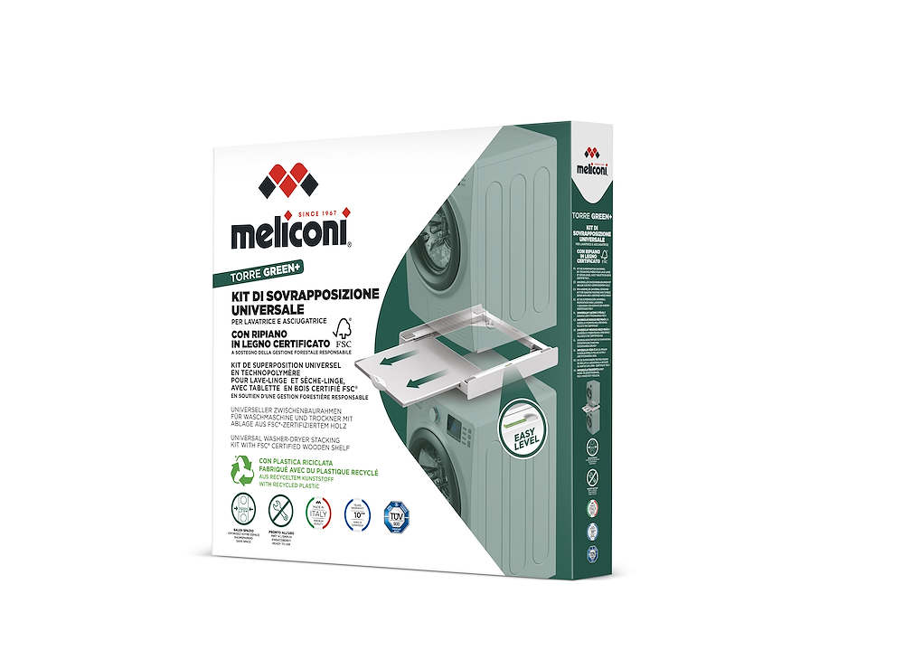 MELICONI 656129 - Universelles Kit für Waschmaschine und Trockner