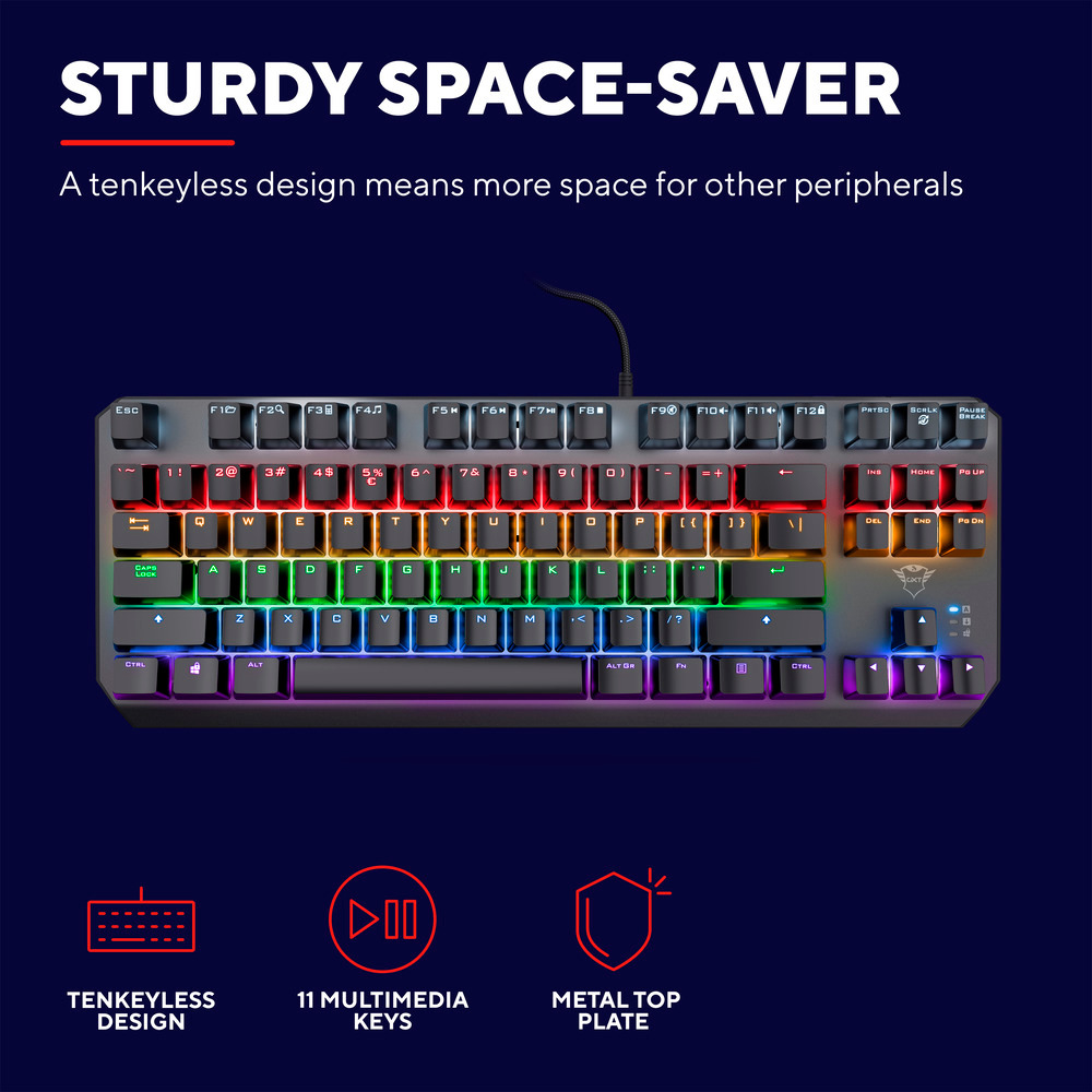 TRUST 24406 - Trust GXT 834 Mechanische Tastatur