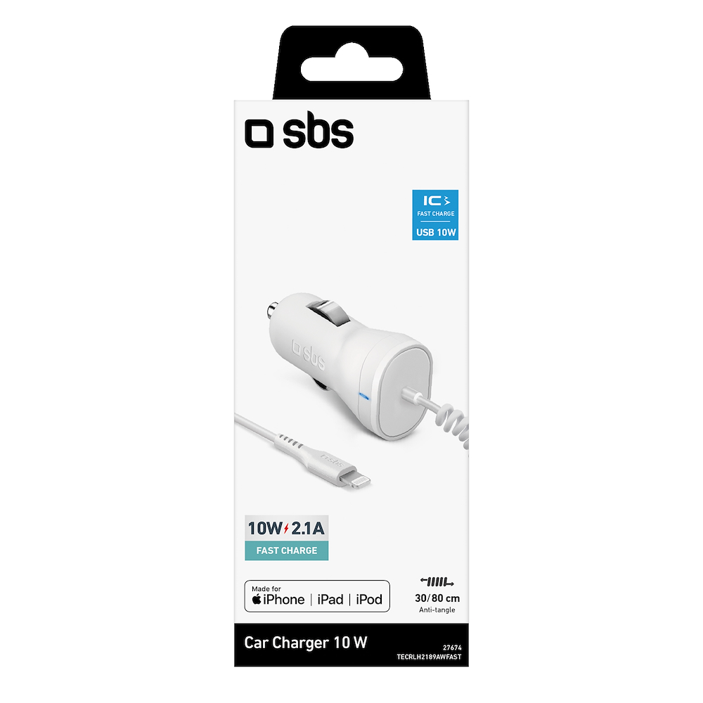 SBS TECRLH2189AWFAST - TECRLH2189AWFAST 0591659 CARICABATT.AUTO 2.1A FAST CHARGE