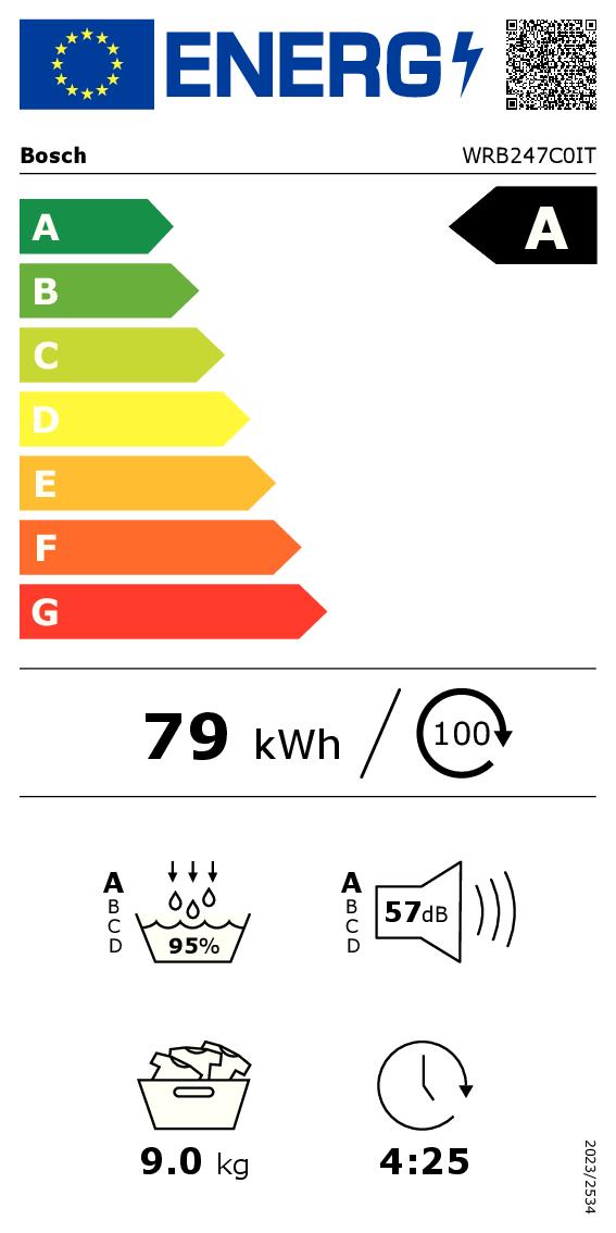 BOSCH WRB247C0IT - Wärmepumpentrockner 9kg in Weiß