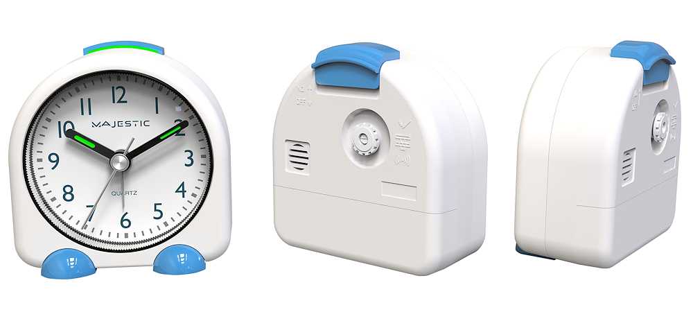 MAJESTIC CL74 - Analoge Tischuhr mit Wecker