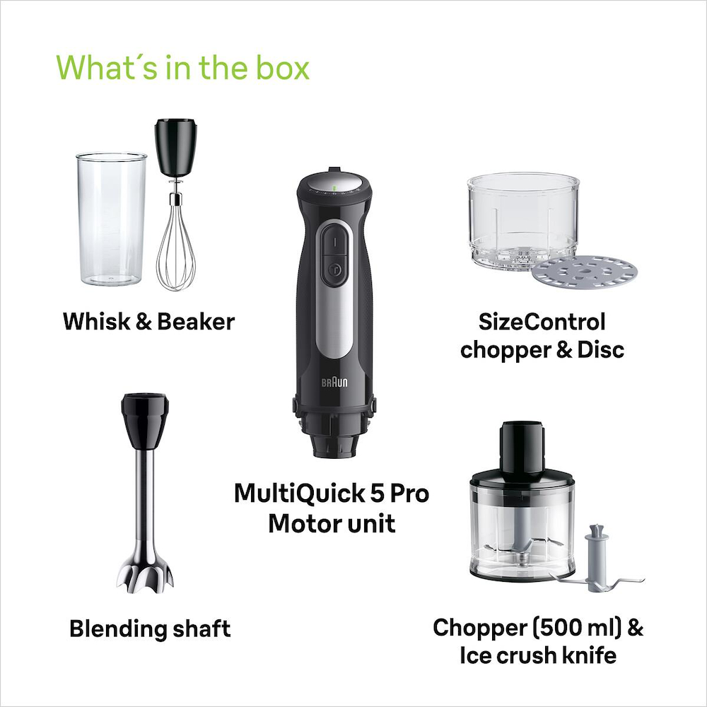 BRAUN MQ55254MBK - Multiquick 5 Handmixer 1000W