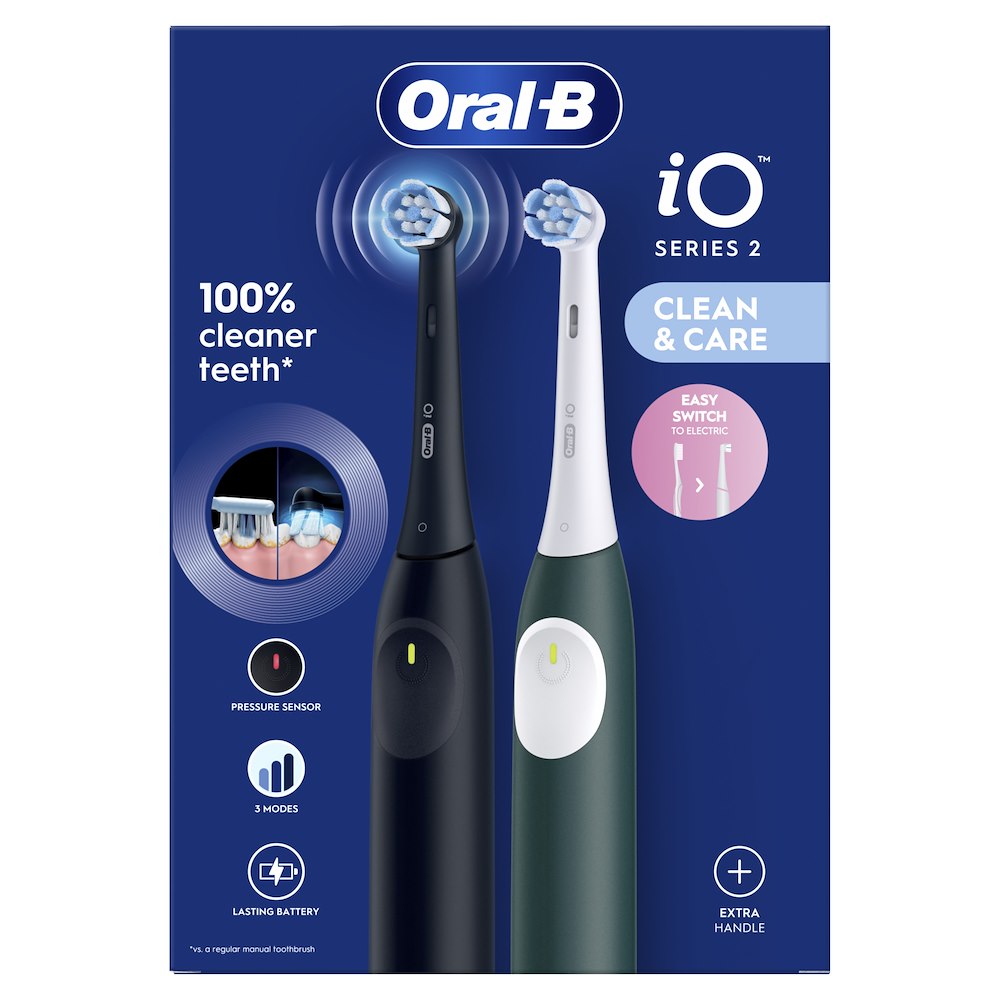 ORAL-B IO2DUONEROVERDE - SPAZZOLINO ELETTRICO NERO VERDE