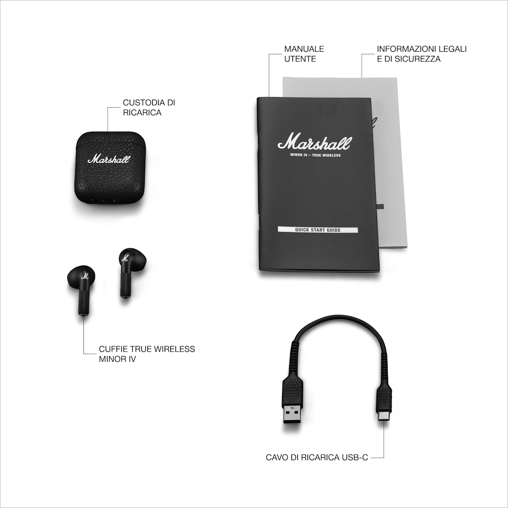 MARSHALL 1006653 - In-Ear Kopfhörer Minor IV TWS 30 Stunden