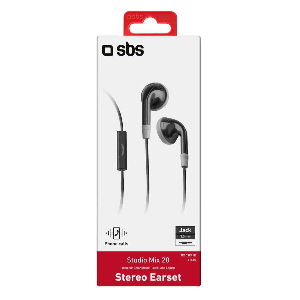 SBS TE0CSE41K - Stereo In-Ear-Kopfhörer mit Mikrofon