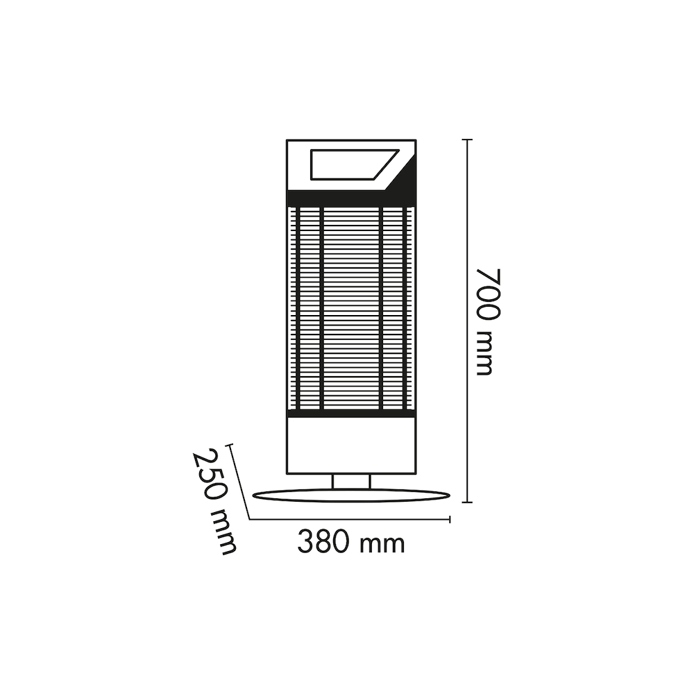 ARGO AMBIENT - elektrische Heizung 1000W oscillierend