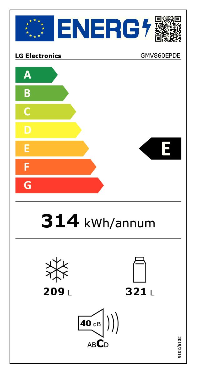 LG GMV860EPDE - GMV860EPDE Kühlschrank 4 Türen Wi-Fi