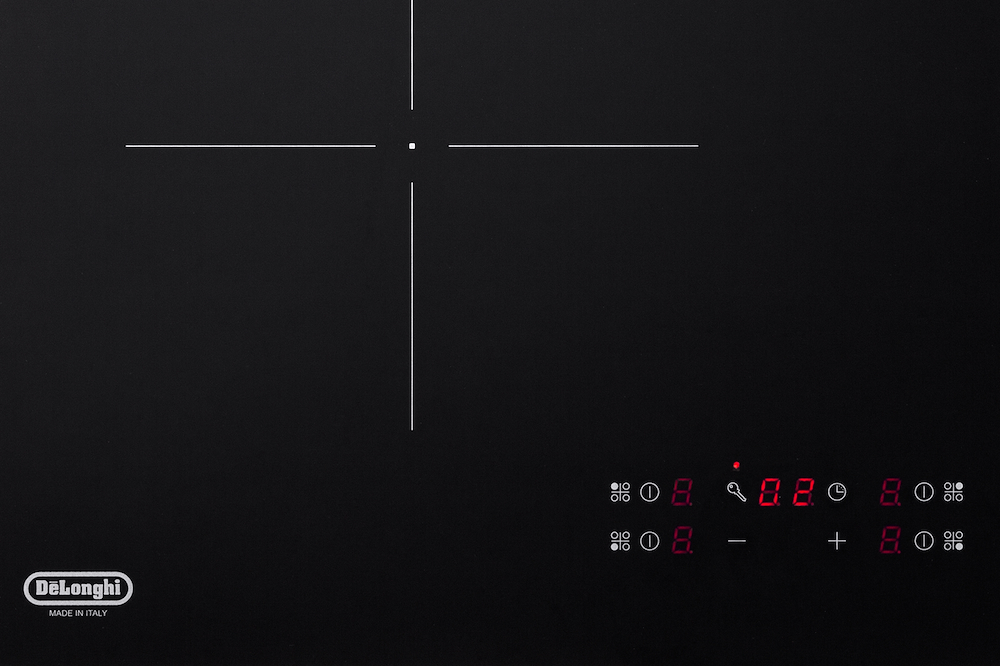 DE LONGHI PIN62 - PIN62 0554193 P.COTT.INDUZ.60CM 4ZONE TCH VETROC. FORO48CM NERO