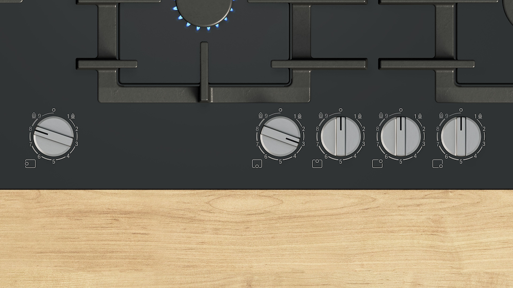 BOSCH PPM9A6I40 - Gas-Kochfeld 90 cm in Schwarz