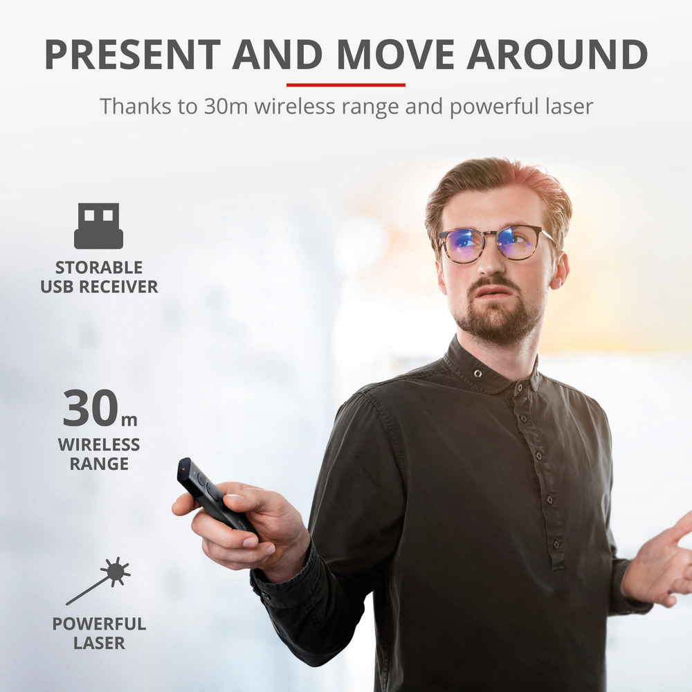 TRUST 23333 - Laser Presenter Kazun aus Aluminium