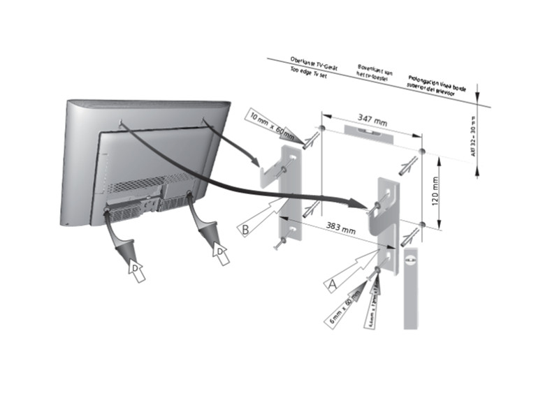 LOEWE WM59 WANDHALTERUNG FÜR LOEWE TV 68480T00