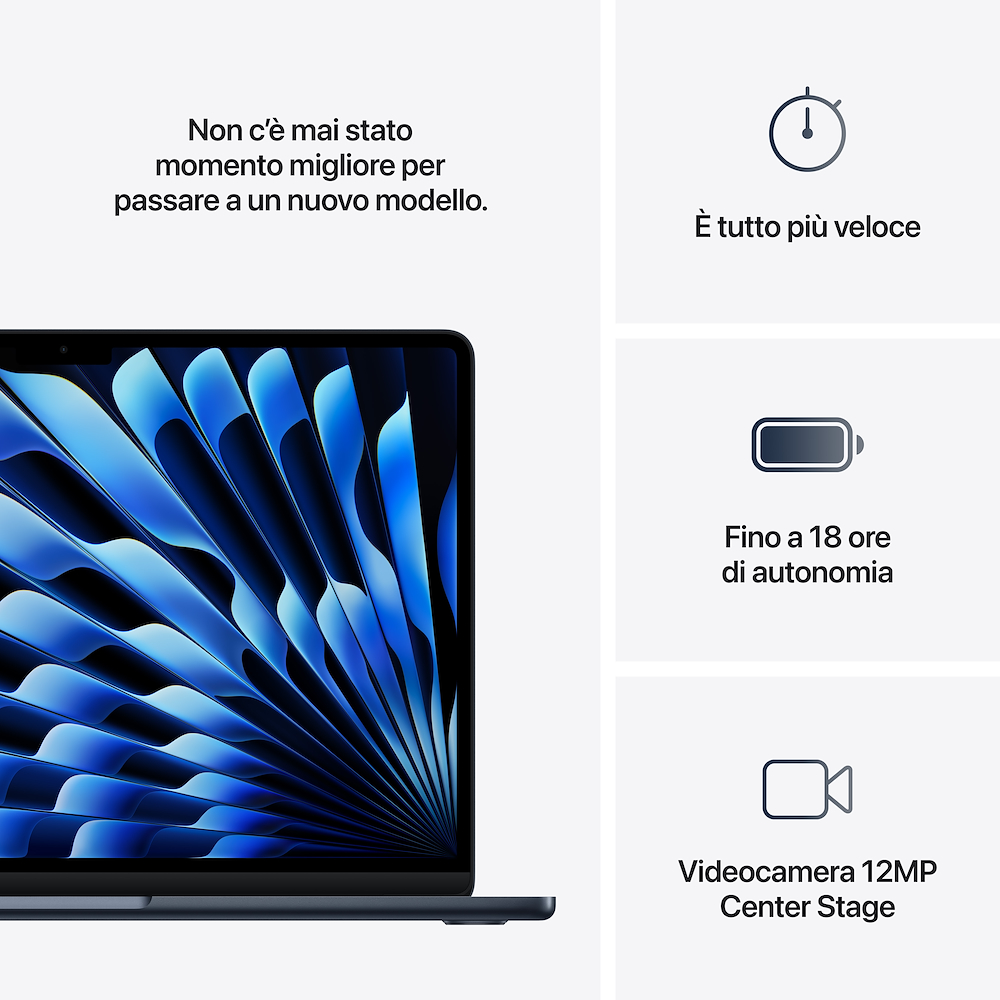 APPLE MW123TA - MacBook Air 13'' M4 16GB 256GB Midnight