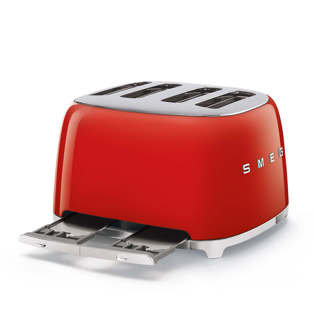 SMEG TSF03RDEU - 50's Style Toaster Rot Glänzend