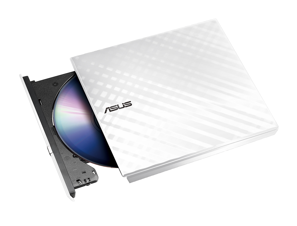 ASUS SDRW08D2SULITEWHITE - externes DVD-Laufwerk 8X Slim weiß