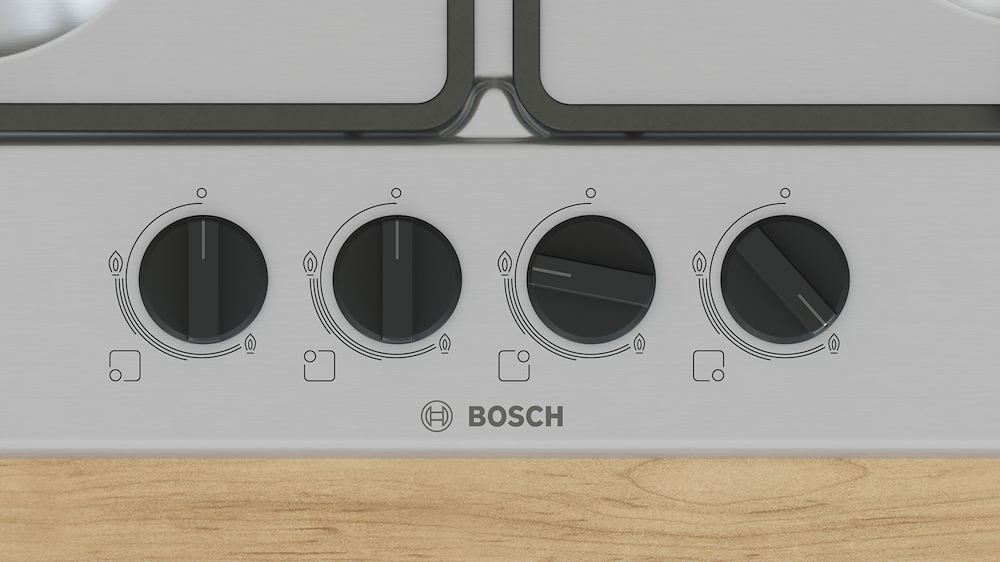 BOSCH PGH6B5K60 - Gas-Kochfeld 60 cm aus Edelstahl