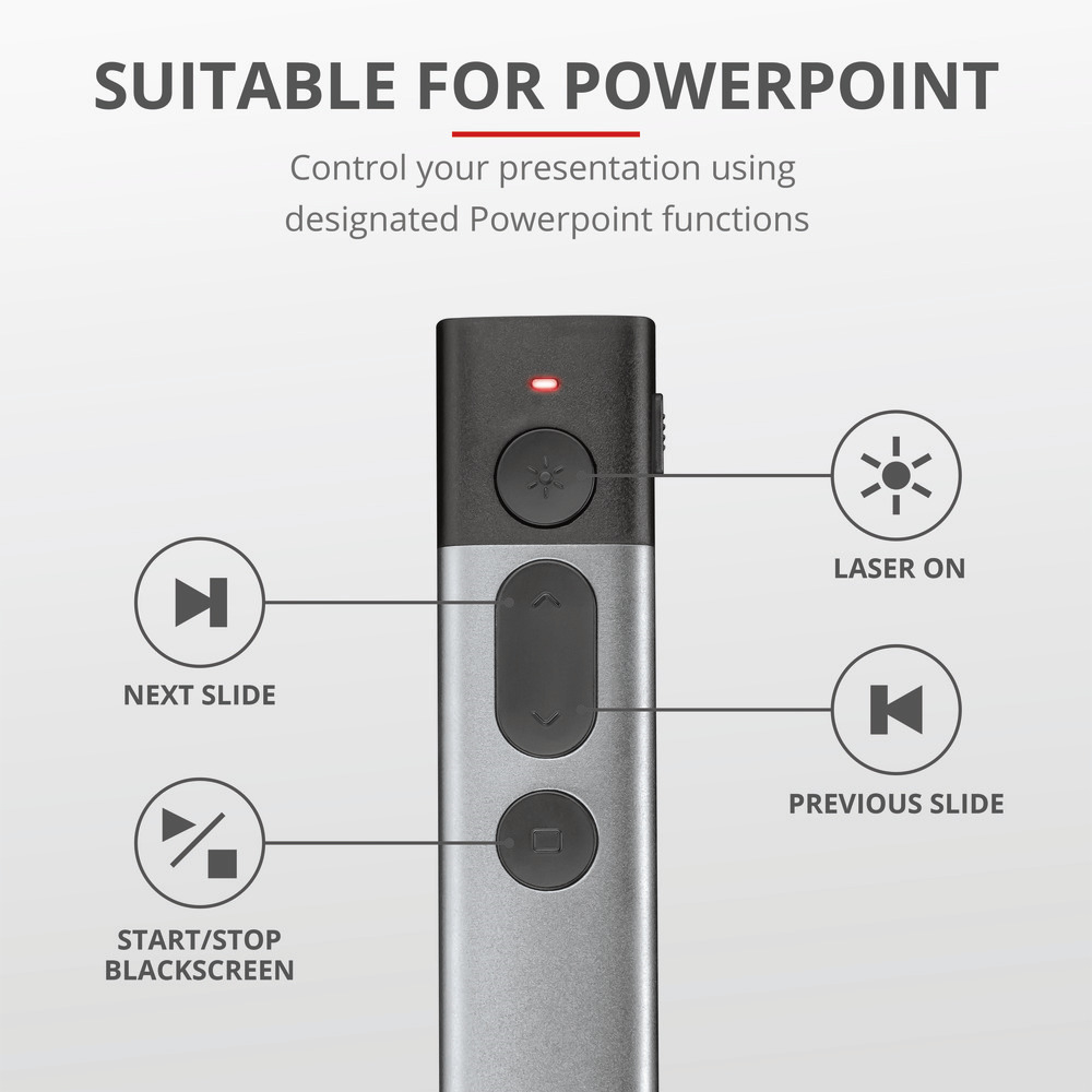 TRUST 23333 - Laser Presenter Kazun aus Aluminium