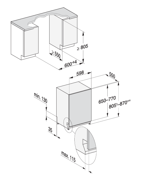 Miele G5663SCVI - Vollintegrierbarer Geschirrspüler 60 cm
