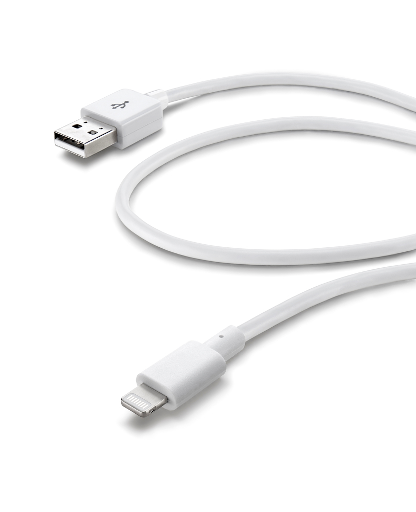 CELLULAR LINE USBDATACMFIIPH5W - Lightning Ladekabel für iPhone 5 in Weiß