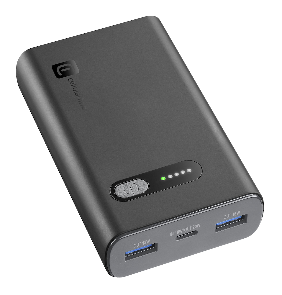 CELLULAR LINE PBFAST01PD10000K - Power Bank Fast PD 10000mAh Schwarz