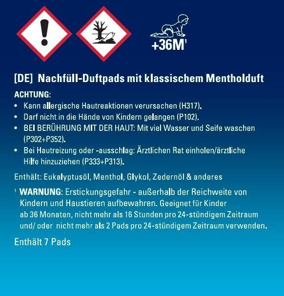 WICK WH7 Menthol Duftpads – 7er Pack