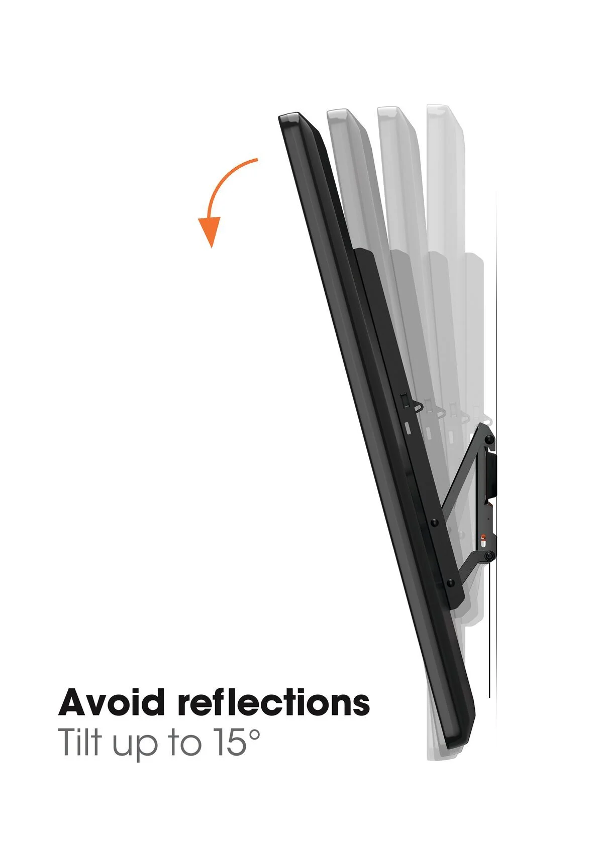 VOGEL'S WALL3215BLACK - WALL3215 Neigbare TV-Wandhalterung