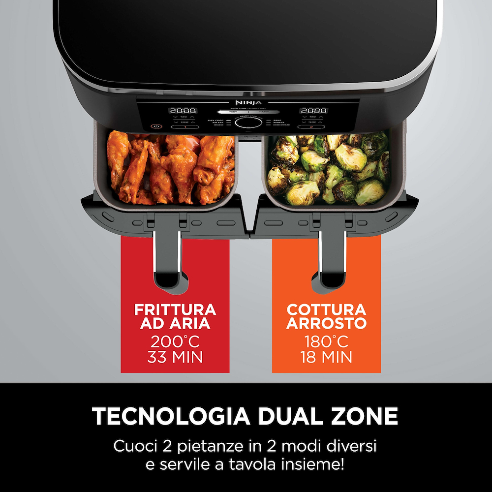 NINJA AF400EU - Ninja Dual Zone Heißluftfritteuse