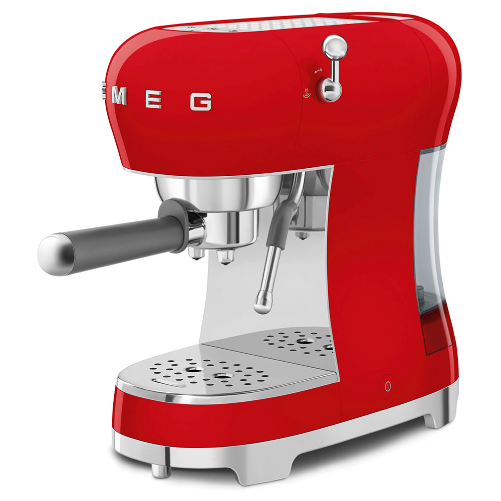 SMEG ECF02RDEU - Espressomaschine ECF02RDEU 50's Style Rot