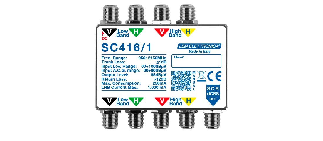LEM SC416/1 - SC416/1 dCSS Multischalter 4 Eingänge 1 Ausgang