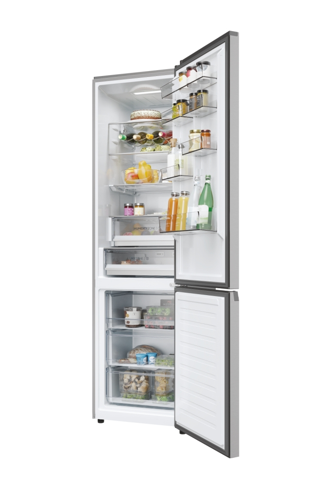 HAIER HDPW5620ANPK - Combi Kühlschrank 409 Lt Edelstahl