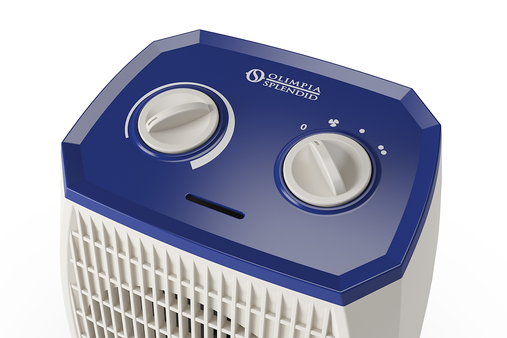 SPLENDID CALDOPOPB - Standheizlüfter 2000W Blau