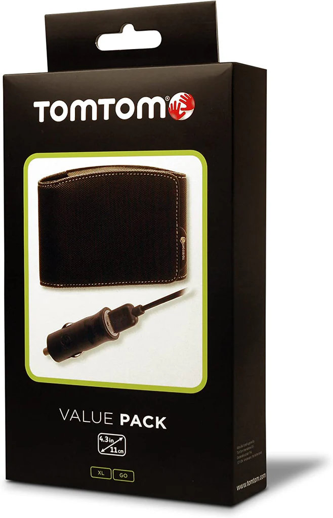 TOM TOM 9UUA00135 - TOMTOM 9UUA00135 0054886 – Tasche für Navi 4,3" + Autoladegerät