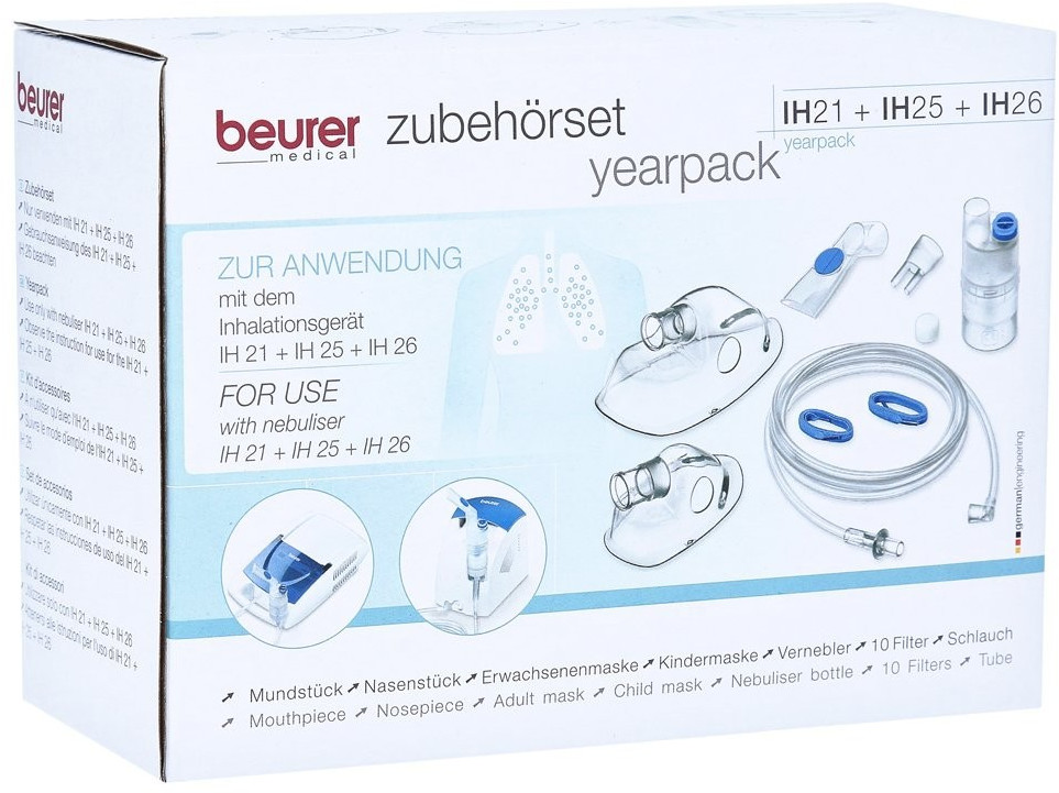 BEURER IH21RICAMBI - Beurer IH21/IH25/IH26 Yearpack Ersatzteilset für Inhalator