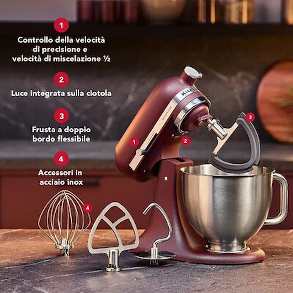 KITCHENAID 5KSM50PKVESO - Küchenmaschine Tomate