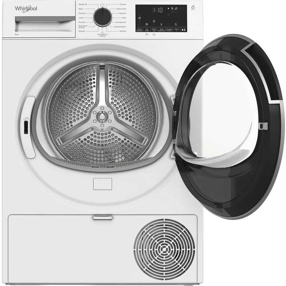 WHIRLPOOL CWD83MWBSIT - Wärmepumpen-Trockner 8 kg Weiss