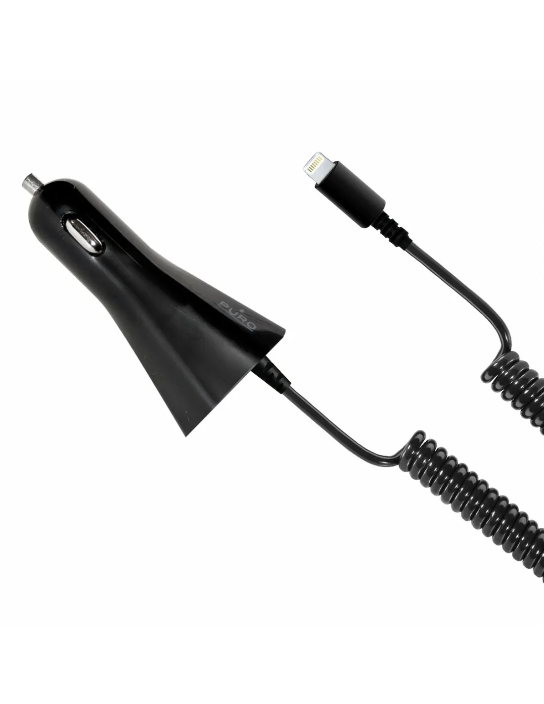 PURO CHAPLT1BLK - Lightning KFZ-Ladegerät Schwarz