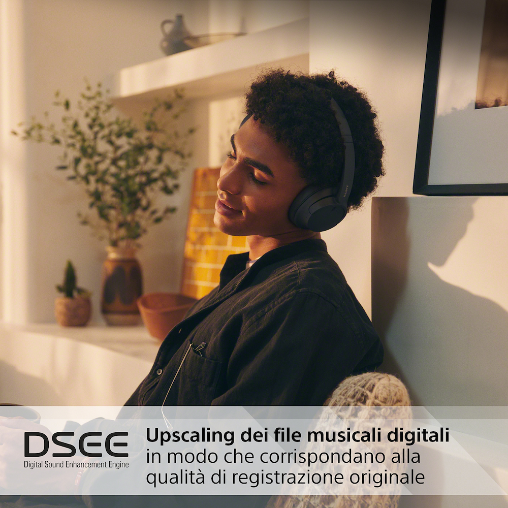 SONY WHCH720NB - Bluetooth Kopfhörer mit Geräuschunterdrückung Schwarz