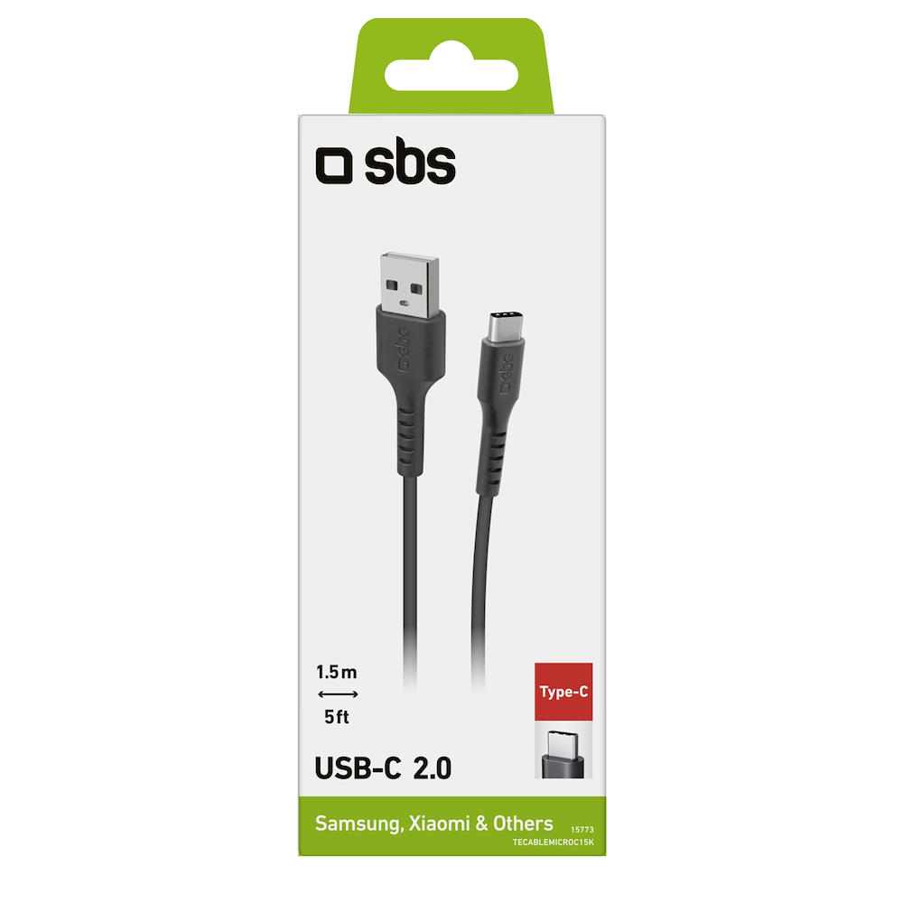 SBS TECABLEMICROC15K - USB 2.0 Datenkabel Typ-C 1,5m