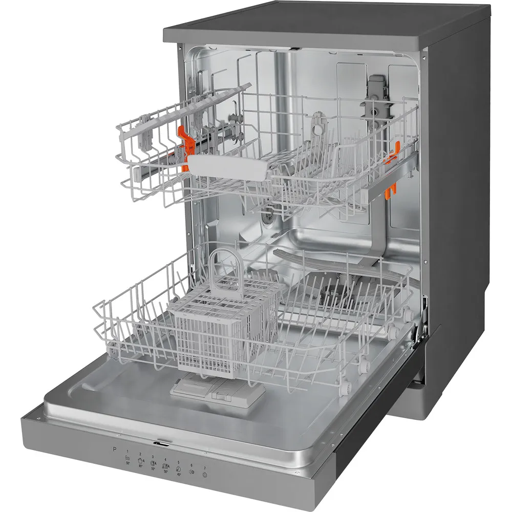 HOTPOINT-ARISTON HA2FFC14BX - Freistehende Geschirrspülmaschine Inox