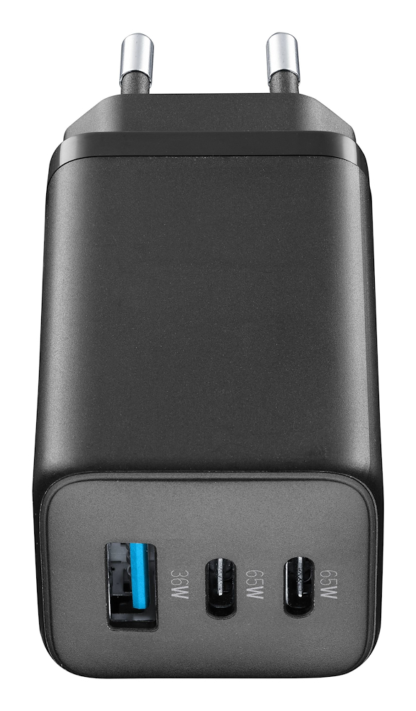 CELLULAR LINE ACHUSBGAN3PD65WK - Superschnelles Kompakt Ladegerät 65W