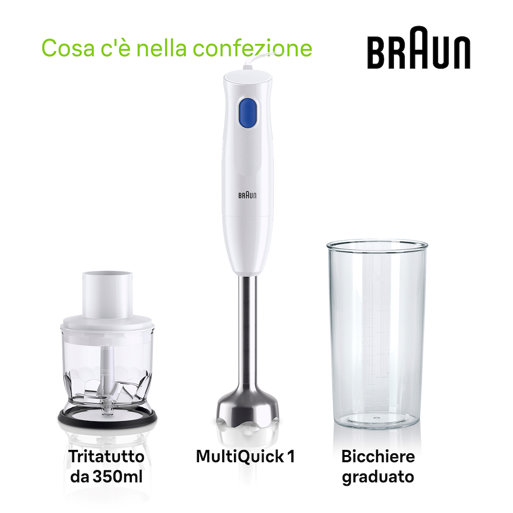 BRAUN MQ10201M - Braun MultiQuick 1 Stabmixer 450W