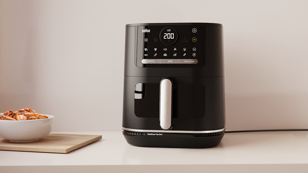 BRAUN HF5073 - Heißluftfritteuse 2000W mit Grill schwarz