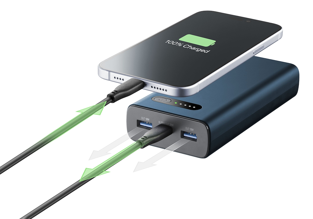 CELLULAR LINE PBFAST01PD20000G - Powerbank 20000mAh Grün