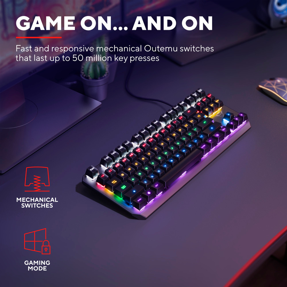 TRUST 24406 - Trust GXT 834 Mechanische Tastatur