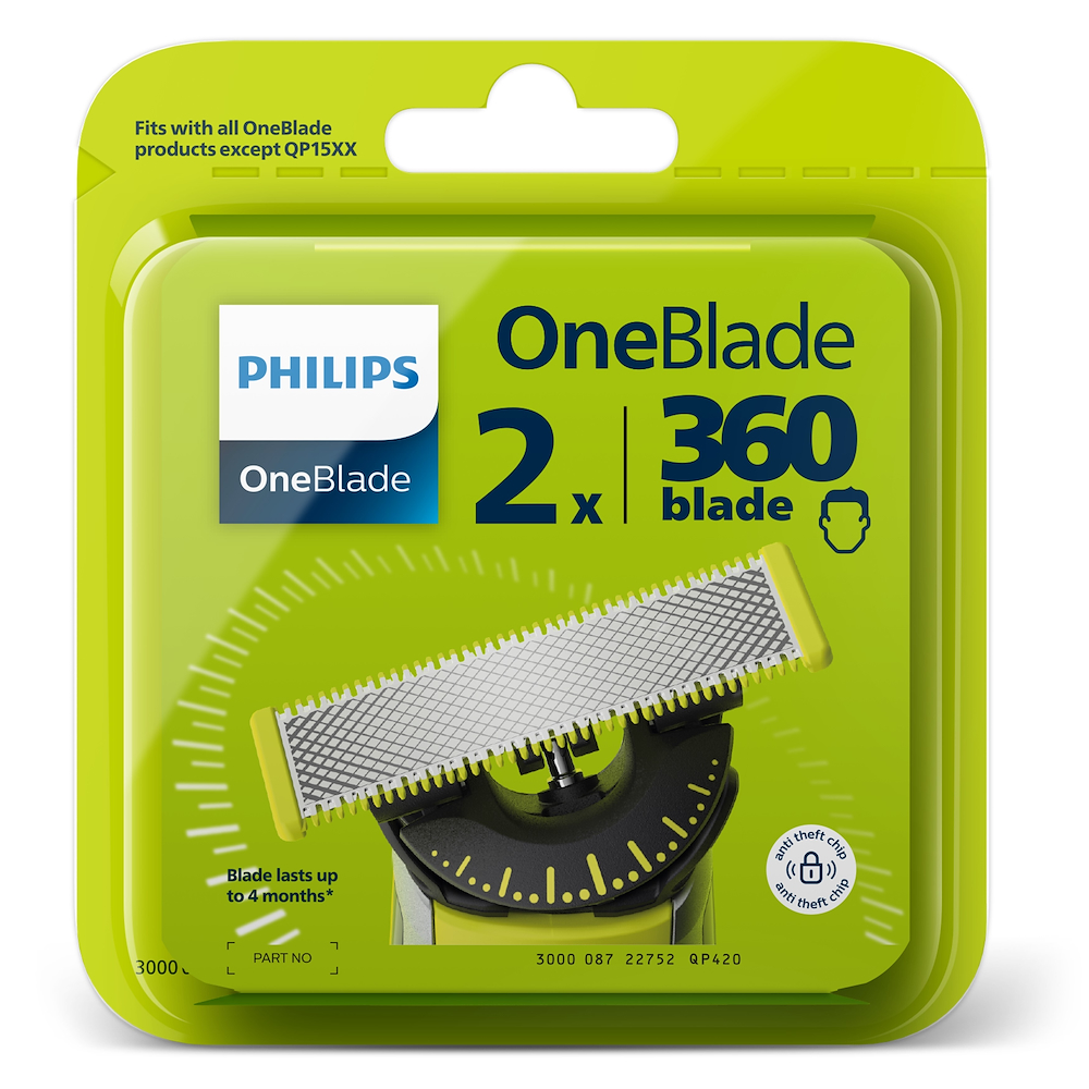 PHILIPS QP420 - Philips OneBlade 360 Ersatzklingen – 2 Stück