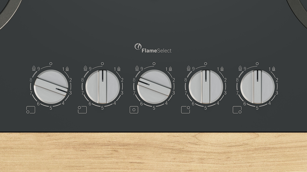 BOSCH PPQ7A6I15 - Gas-Kochfeld 75 cm in Schwarz
