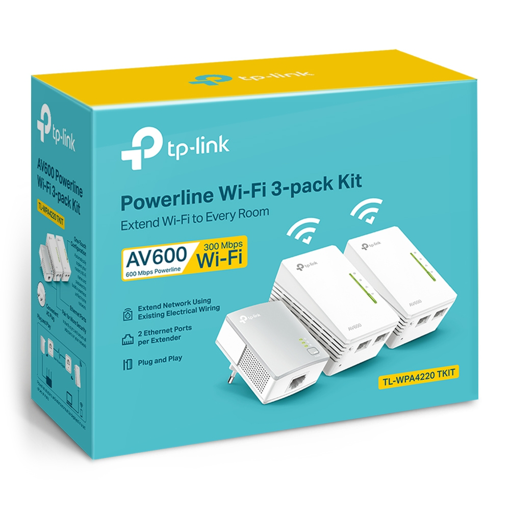 TP-LINK TLWPA4220TKIT - Powerline Kit Wi-Fi N 300Mbps