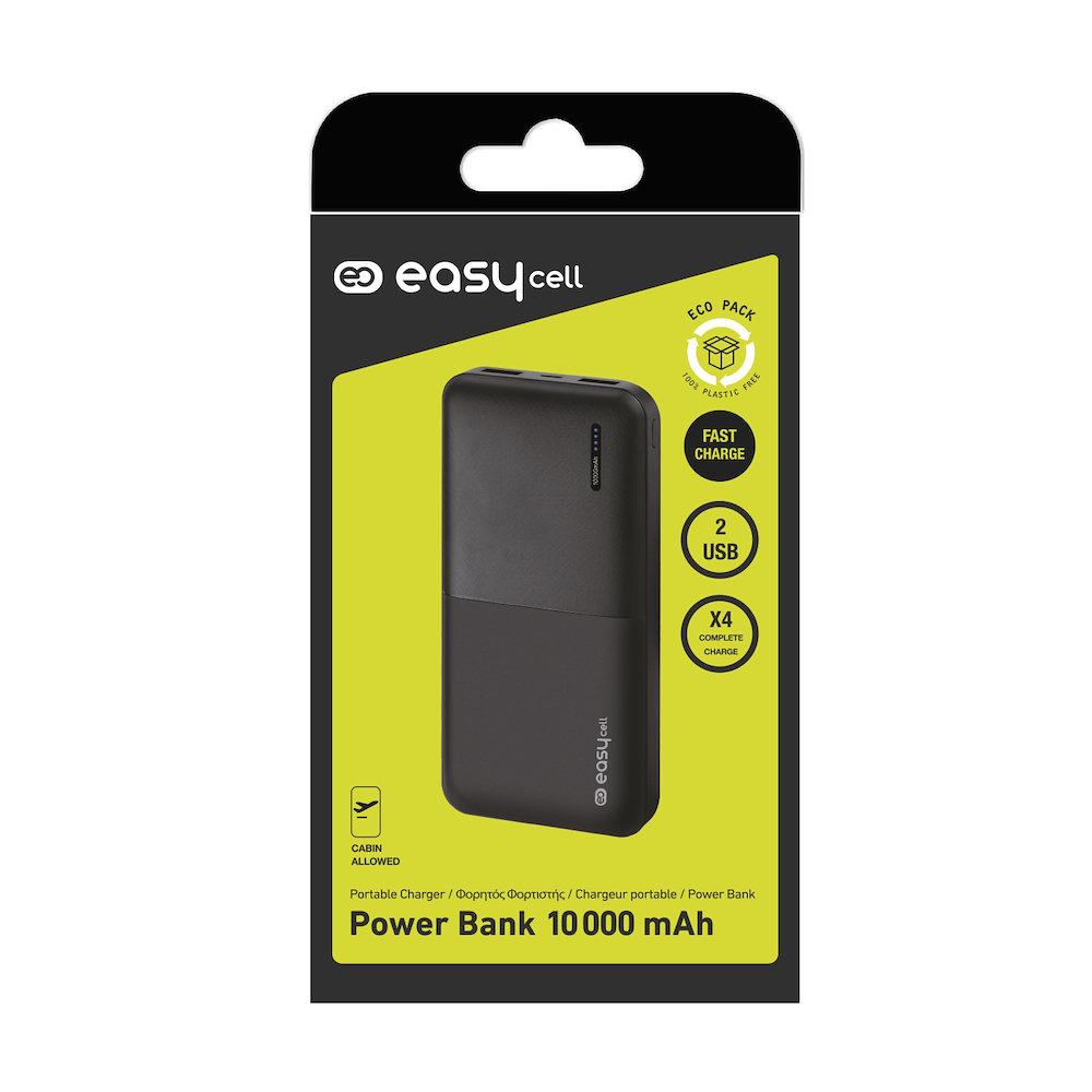 EVENERGY ECPKBB10000K - Kompakte Powerbank 10000mAh
