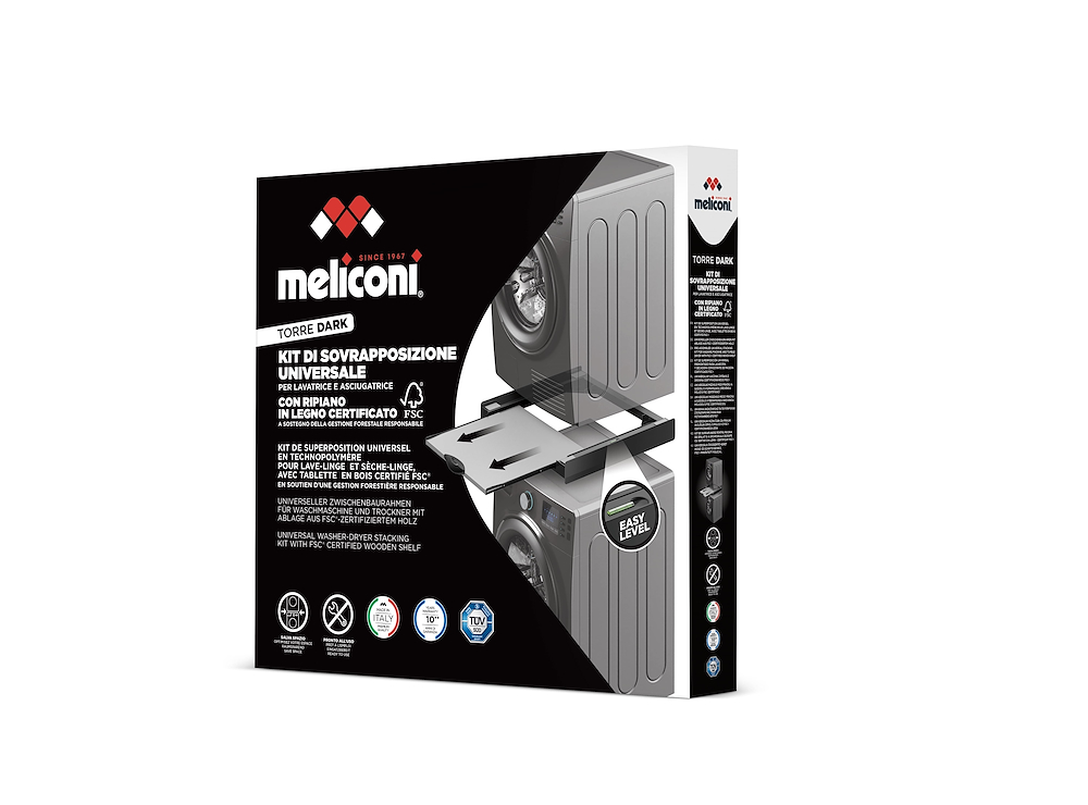 MELICONI 656128 - Meliconi Tür Kit für Waschmaschine Torre Dark